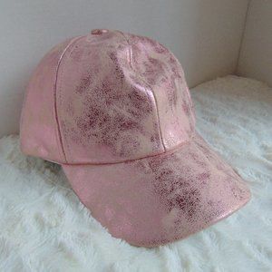 Vera New York Pink (Denim Style) Cap Hat Velcro Back Like New